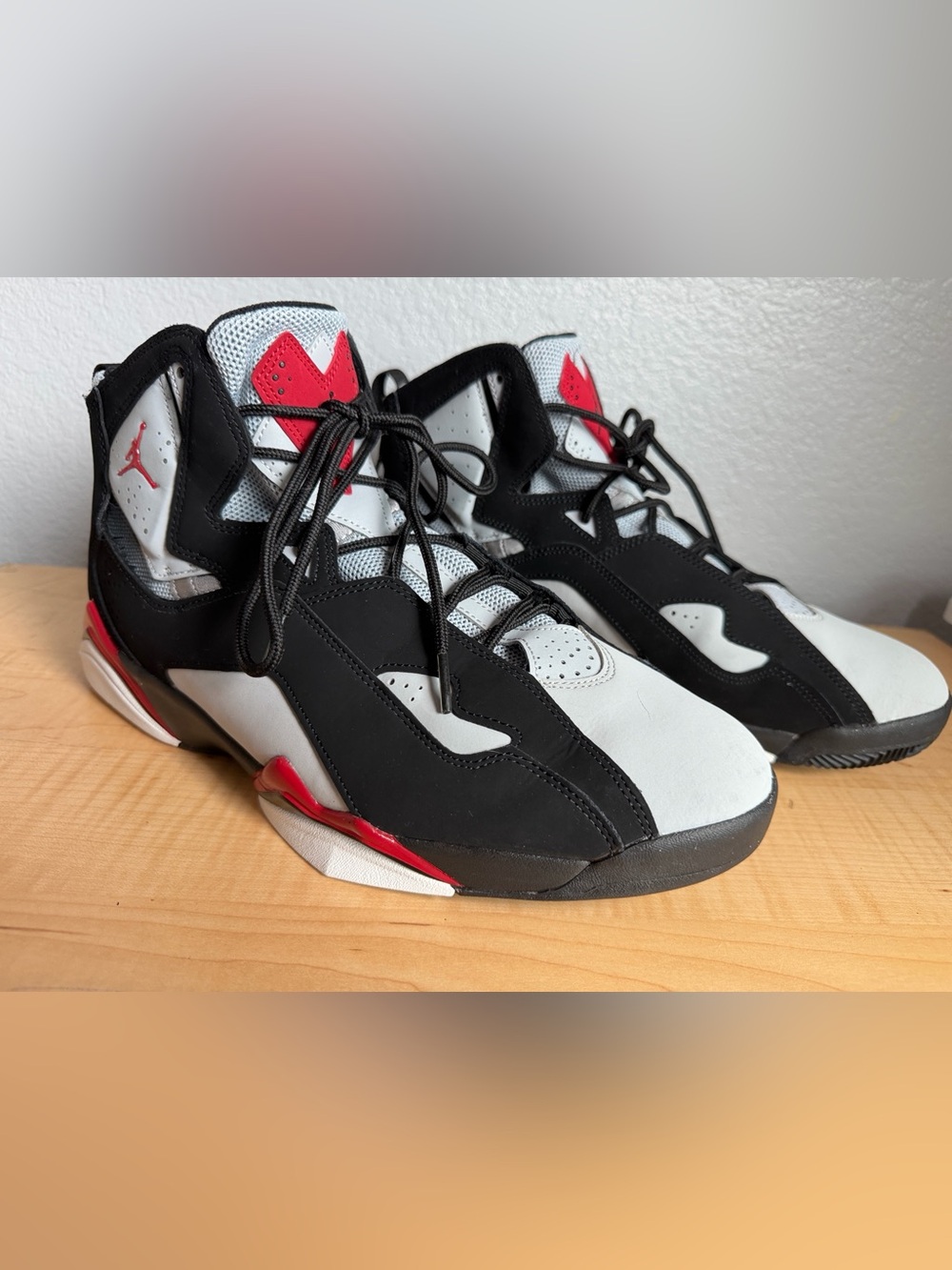 Nike Air Jordan True Flight Black Varsity Red Wolf Grey